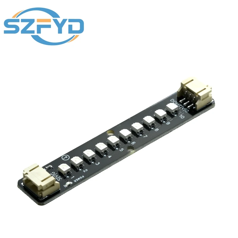 Tira de luces LED RGB de 10 bits, WS2812B programable, 5V, cambio de Color, tira de luces colorida para Kit Arduino ESP32, 1 Uds.