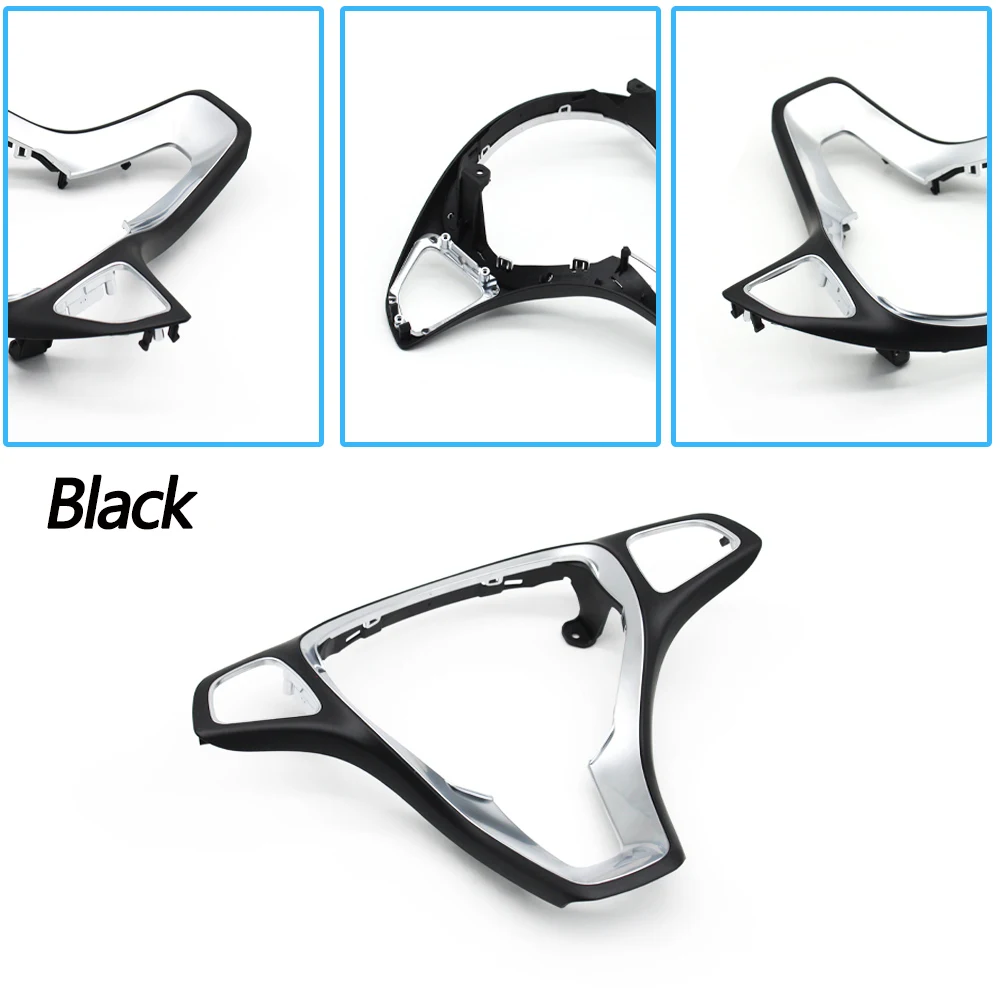 Protector para volante de coche, embellecedor para Mercedes Benz A B C CLA CLS W176 W246 W205 W117 W218 W213 C300 C63 CLS550 C180 C200 C260 B200