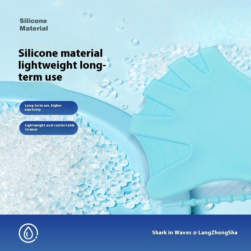 Luvas de natação de silicone adultos webbed nadar flipper pás técnica de velocidade equipamento de treinamento prática de mergulho jovens barbatanas de mão pequenas