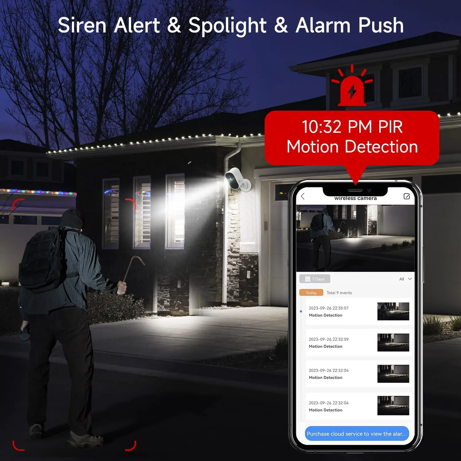 XVIM 4MP Solar Security Camera Wireless WiFi 4MP Solar Battery Powered Camera HD Home Surveillance Protection