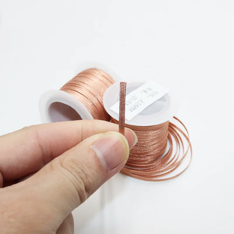 15/8M Copper Welding Desoldering Wire Braid Soldering Mesh Welding Low Residue No-Clean Solder WickTin Remover Tool Flux BGA PCB