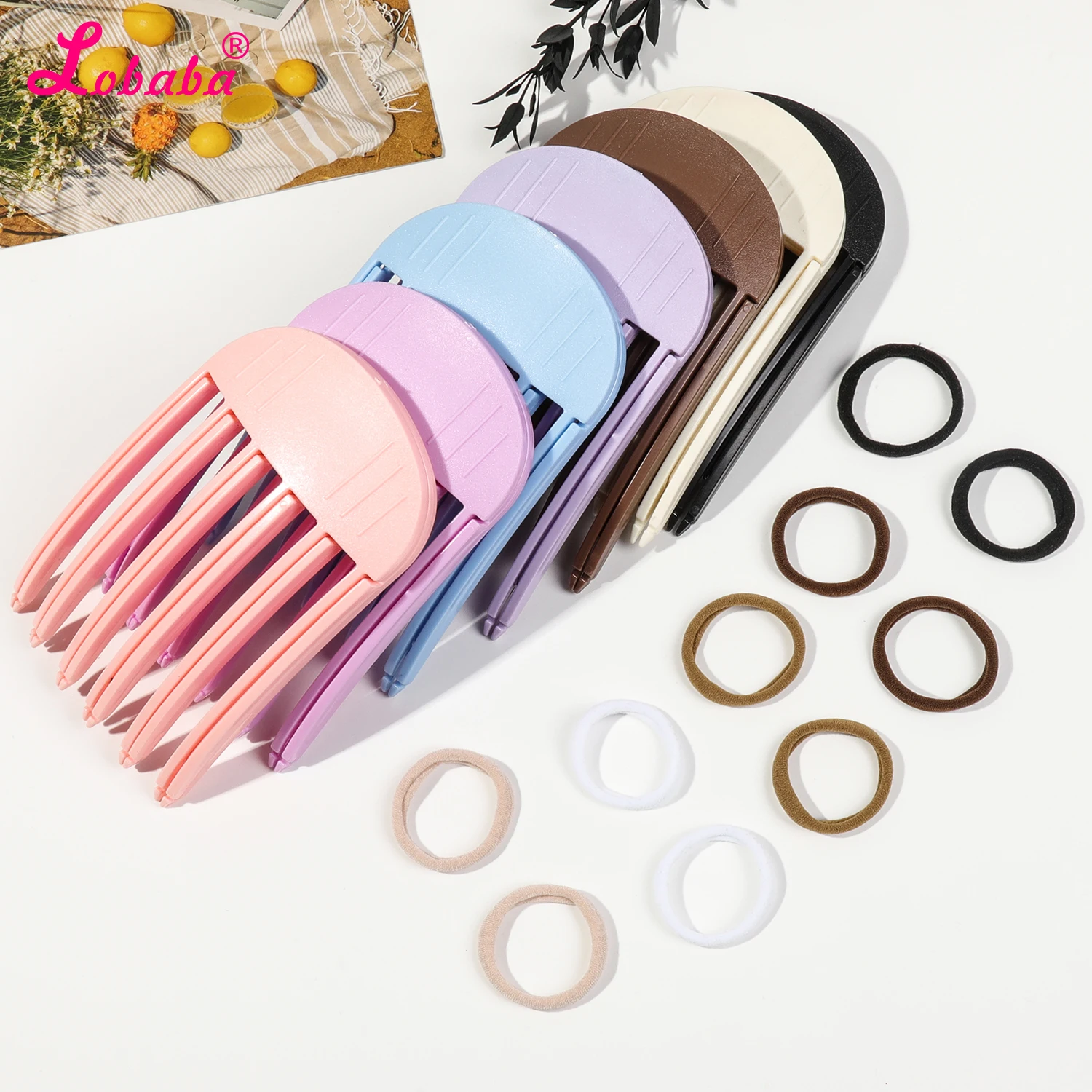 2 pièces épingle à cheveux moelleuse friser frange Clips racines de cheveux volumateur pinces à cheveux ensemble femmes friser pince fixe mode Volume rouleau de cheveux