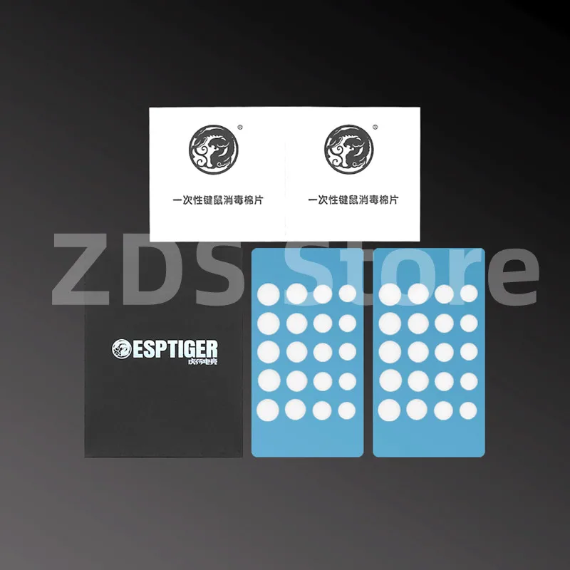 ใหม่ 40PCS Esptiger Tiger ICE V2 สติกเกอร์เท้าสีชมพู DIY ขนาดเล็กจุดเท้า Arc Edge Esptiger 5.5 มม.6 มม.6.5 มม.7 มม.8 มม.
