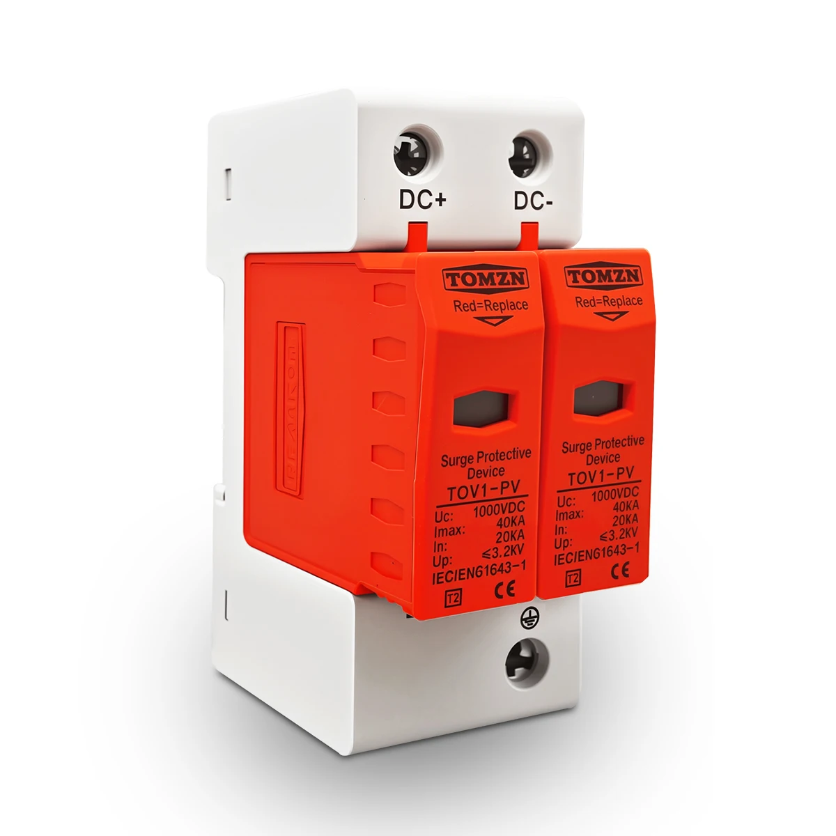 TOMZN DC SPD 1000V 20KA ~ 40KA Nhà Tăng Bảo Vệ Bảo Vệ Điện Áp Thấp Arrester Thiết Bị