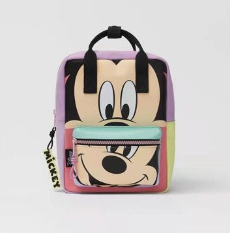 Disney Cartoon Topolino Zaino alla moda carino Borsa da scuola in tela Minnie da donna Zaino di grande capacità per ragazze Mochila