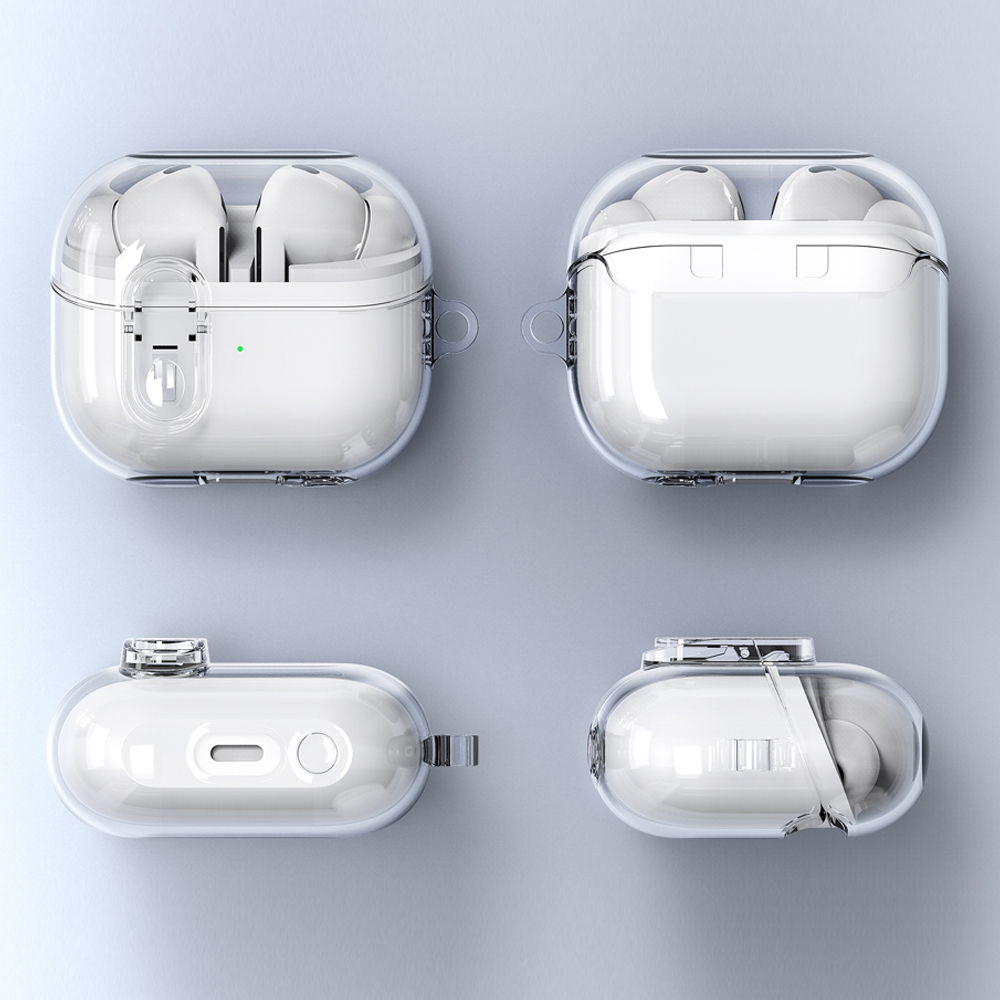 Kopfhörer Abdeckung Für Samsung Buds 3 Pro Fall Transparent Secure Lock Fundas Für Samsung Galaxy Buds 3 Buzz 3 Pro fällen Hülse Haken