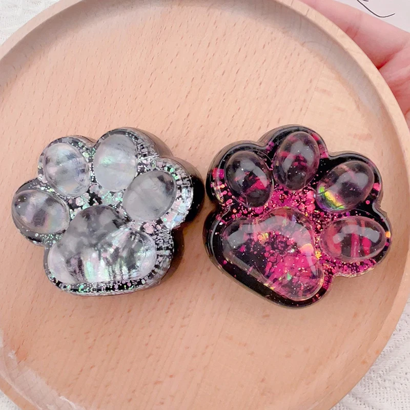 ฮาโลวีน Dark Starry Sky Series Cat Claw Squishy Fidget ของเล่นน่ารัก Cat Paw ซิลิโคนช้า Rebound Pinch Decompression ของเล่น