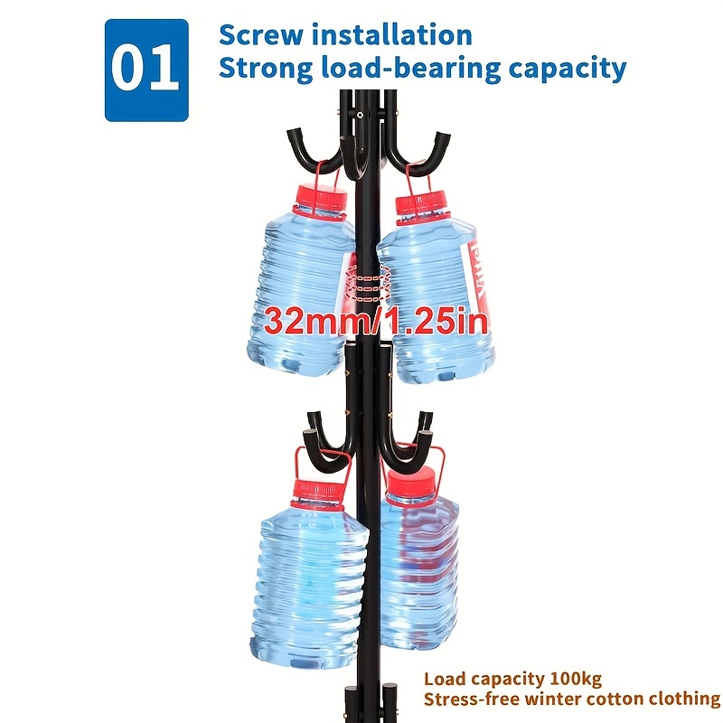 Einfache Eisen Mantel Rack Mäntel Taschen Schals Haushalt Lagerung Organizer Rack Für Büro Eingangsbereich Flur Wohnzimmer Schlafzimmer