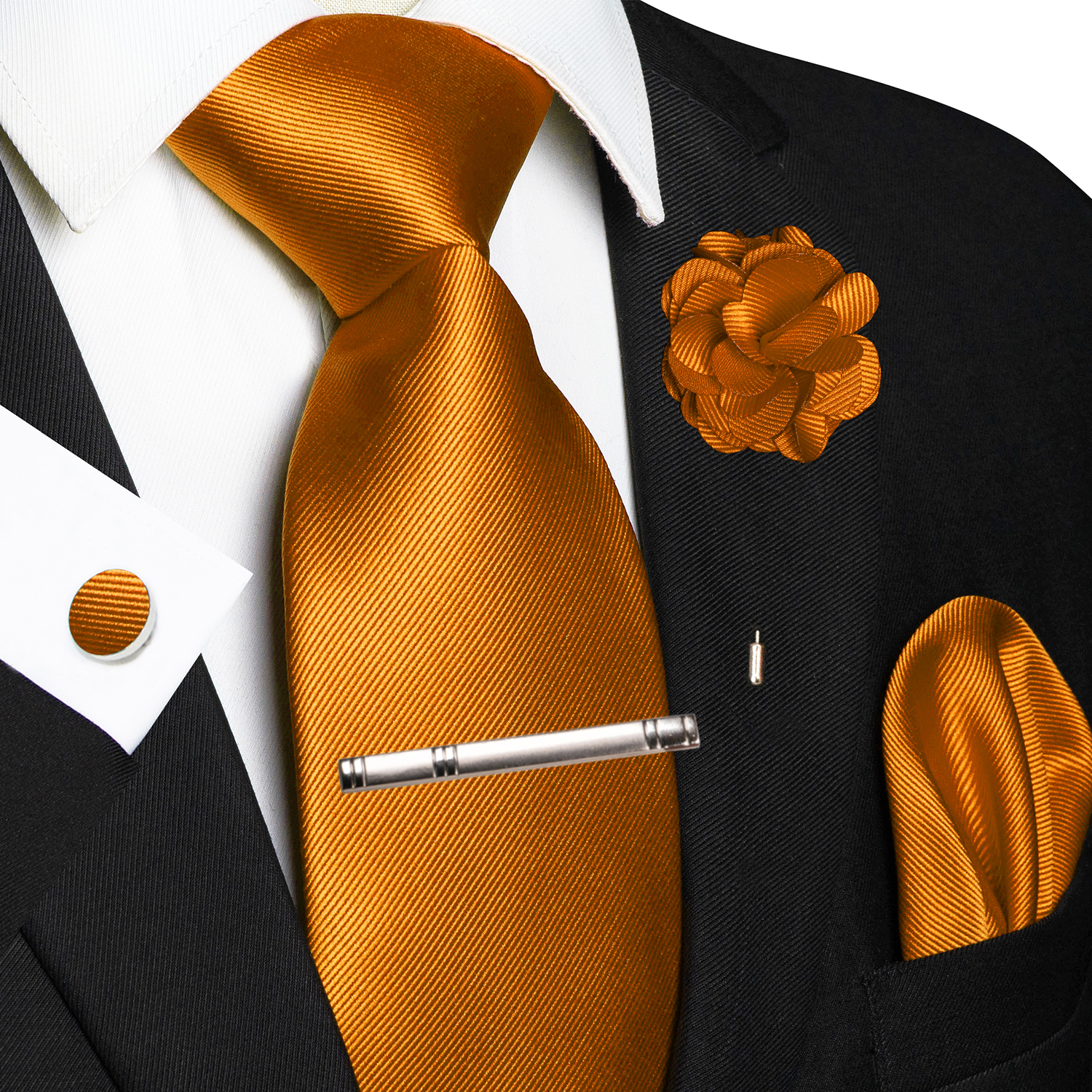 JEMYGINS синий однотонный шелковый свадебный галстук для мужчин, носовой платок, брошь-запонка, подарок, мужской элегантный галстук, модный деловой вечерние дропшиппинг