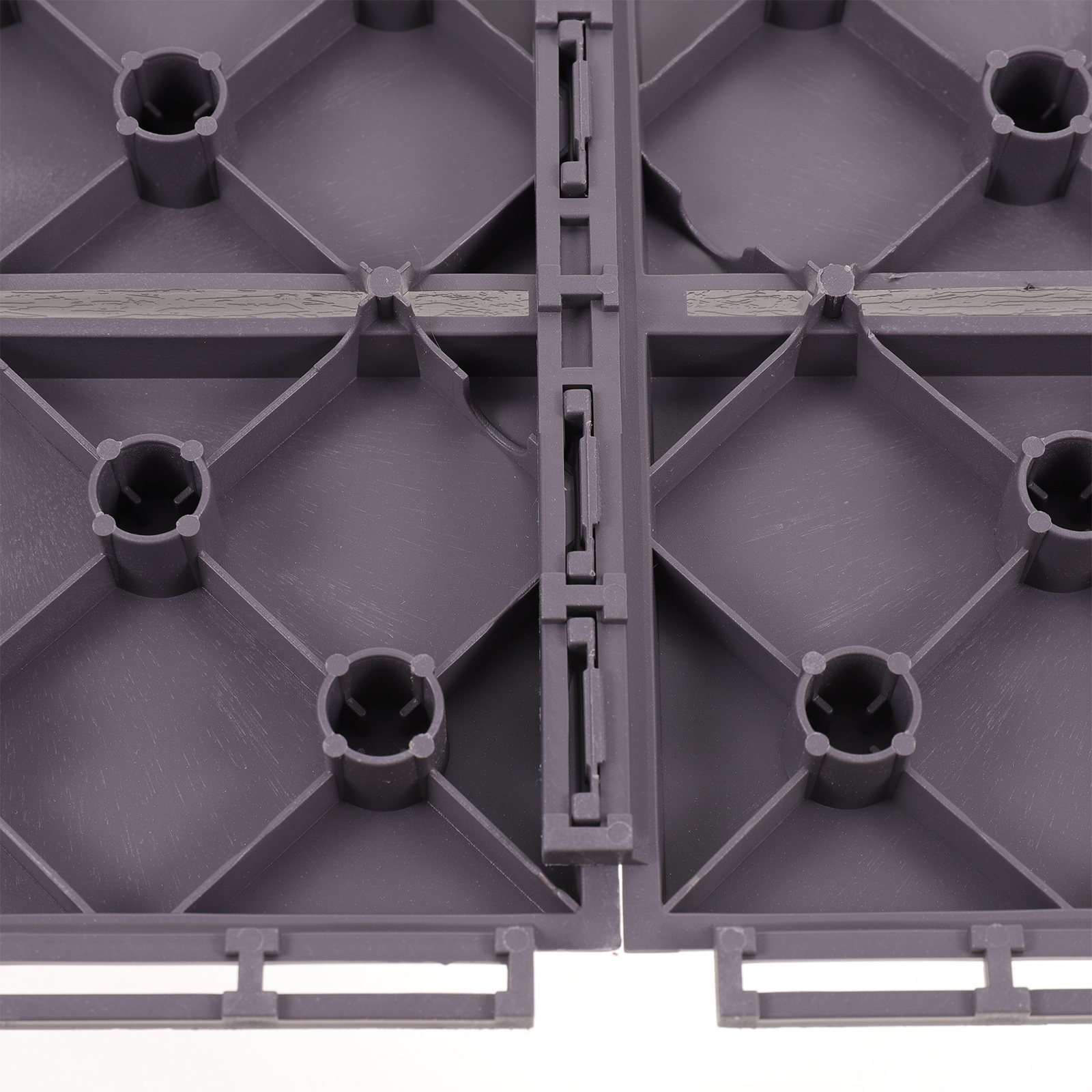 4 pçs auto-montar telhas de deck de plástico à prova de água pátio varanda piso bloqueio telhas de deck de plástico telha