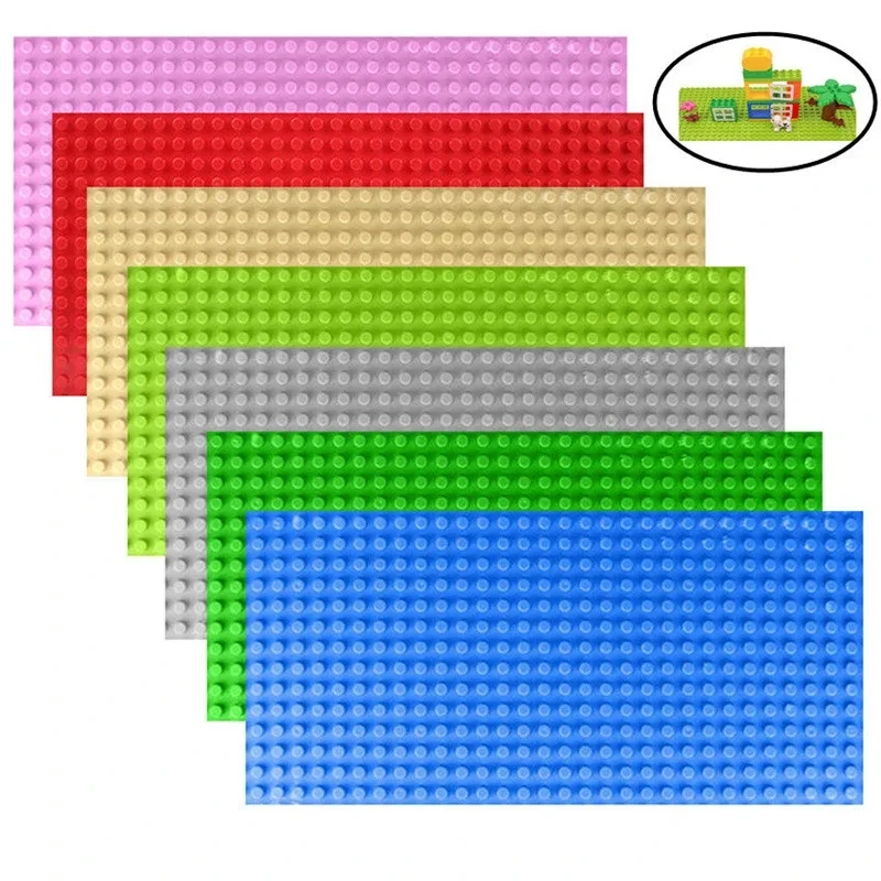 16x32 Baseplate DIY Assembled Building Blocks Baseplate 16*32 Classic Building Blocks Base Board Single Double-sided Base Plate