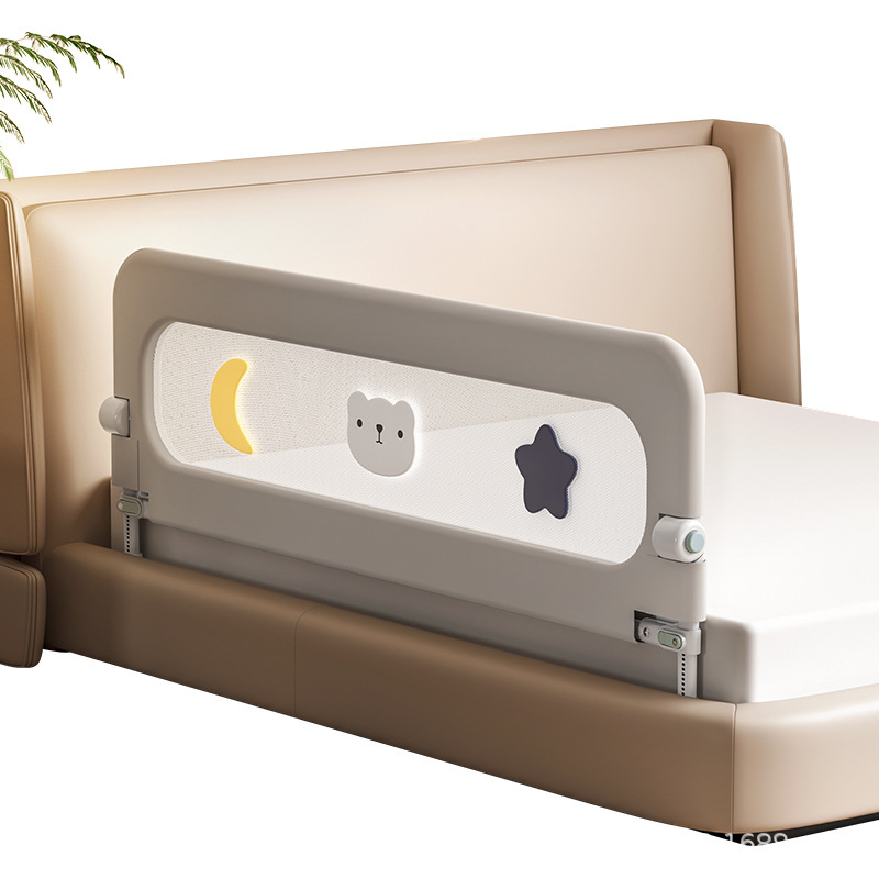 Barandilla de valla para cuna, deflector lateral anticaída para cama de bebé, plegable de viaje, práctico valla lateral para cama para niños pequeños