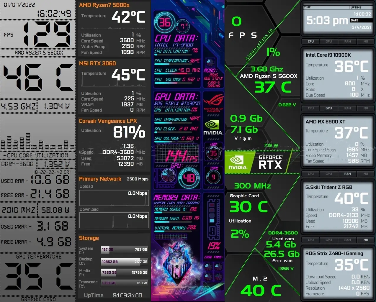 Tela de LCD Long Strip, 1920x480, HD-MI Driver Board, Monitor secundário, AIDA64 Sub Display, CPU, GPU, Informações SSD, 8.8 ", Novo