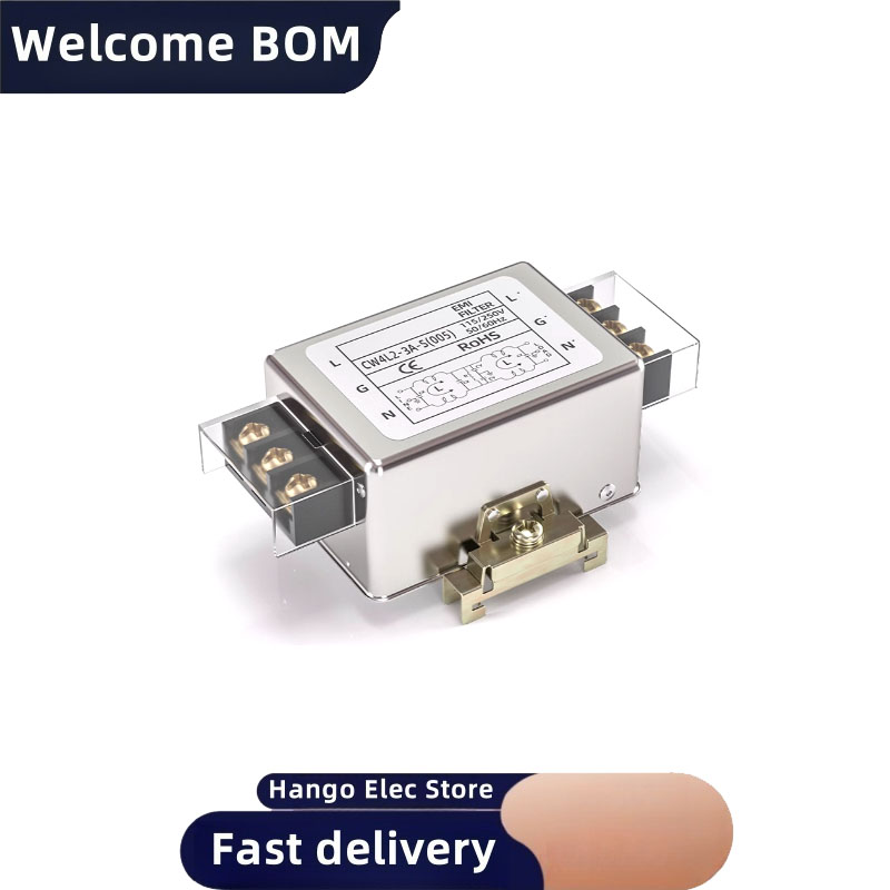 Single-phase bipolar power filter CW4L2-3/6/10A-S 005 Guideway EMI anti-interference AC 220V