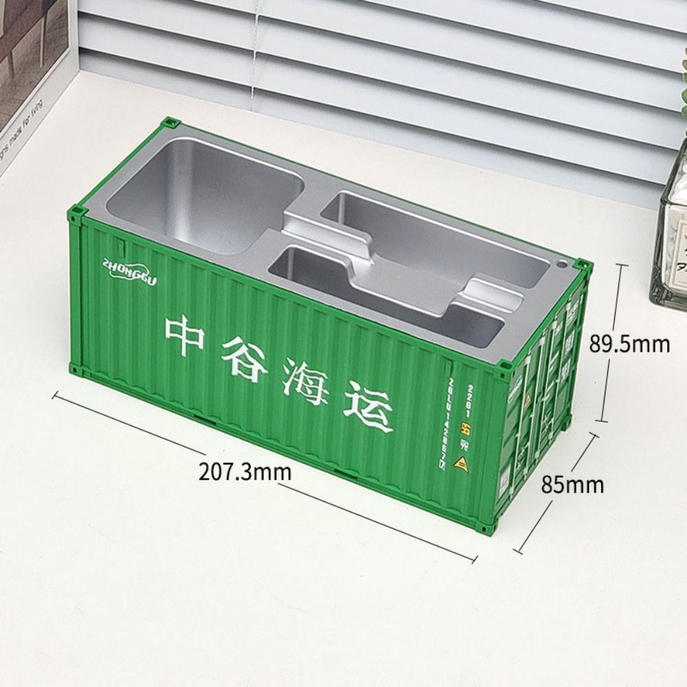 1:30 Shipping Container Model Ornaments Home Decoration Desktop Stationery Storage Box Mini Logistics Container Scale Model Box
