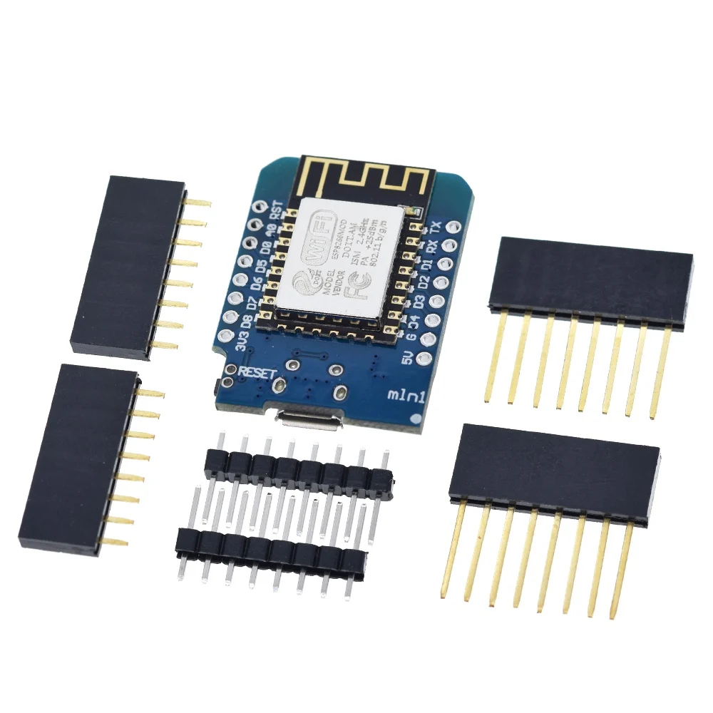 WeMos-Módulo D1 Mini ESP8266 ESP-12F ESP12, placa de desarrollo WiFi, 3,3 V Micro USB, basado en ESP-8266EX, 11 pines digitales para Arduino