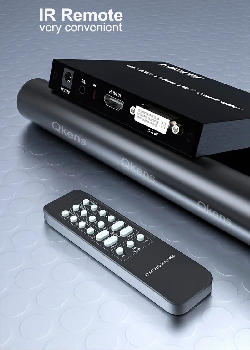 Настенный видеоконтроллер HDMI, 2x2, DVI, видеостена 4, устройство для сращивания телевизора 1080P, 1x2, 1x4, 1x3, 2x1, 3x1, 4x1, процессор для сращивания экрана с несколькими мониторами