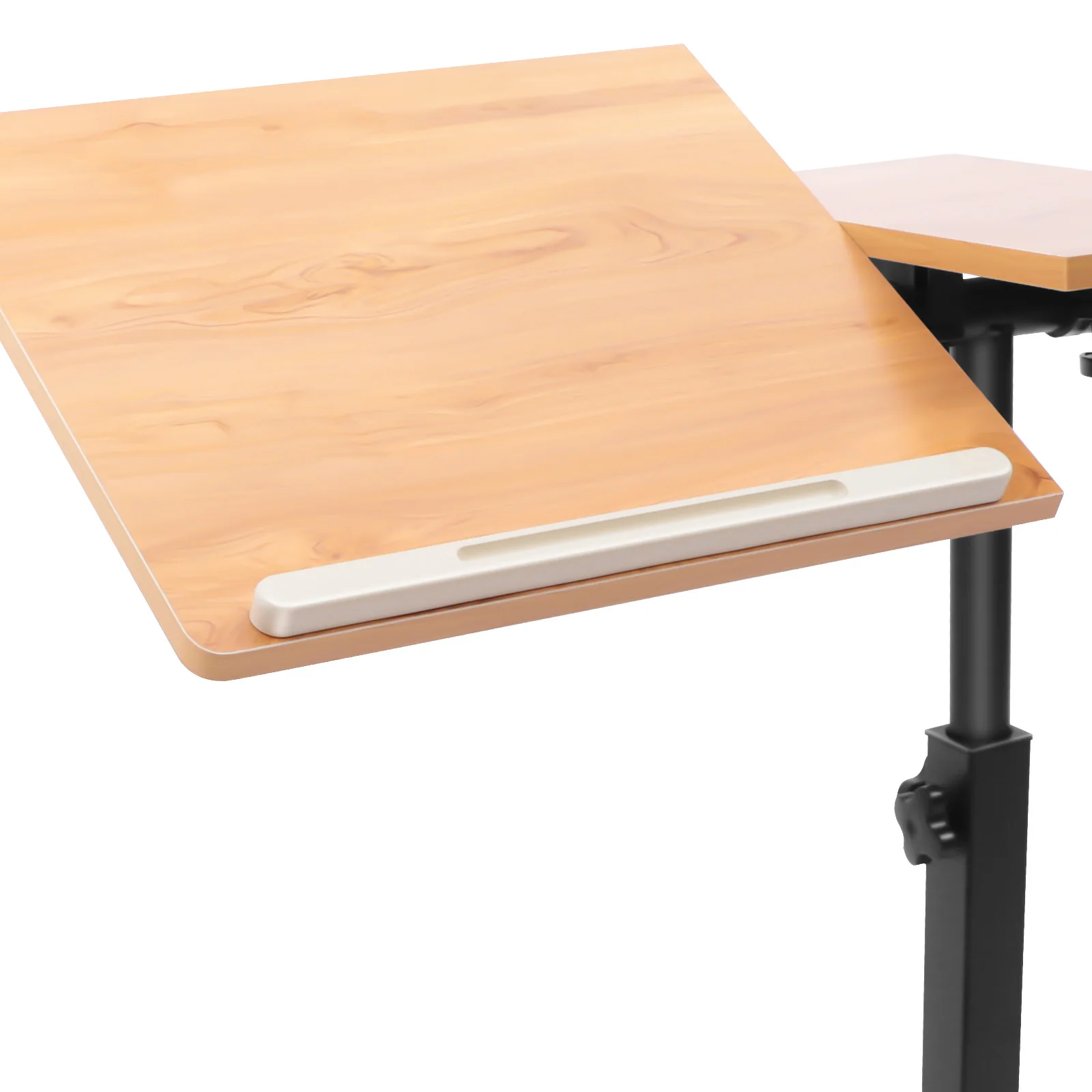 Bureau d'ordinateur portable réglable 360 °   Support Mobile de Table rotatif, plateau de bureau à domicile, Table d'étude roulante, poste de travail pour ordinateur