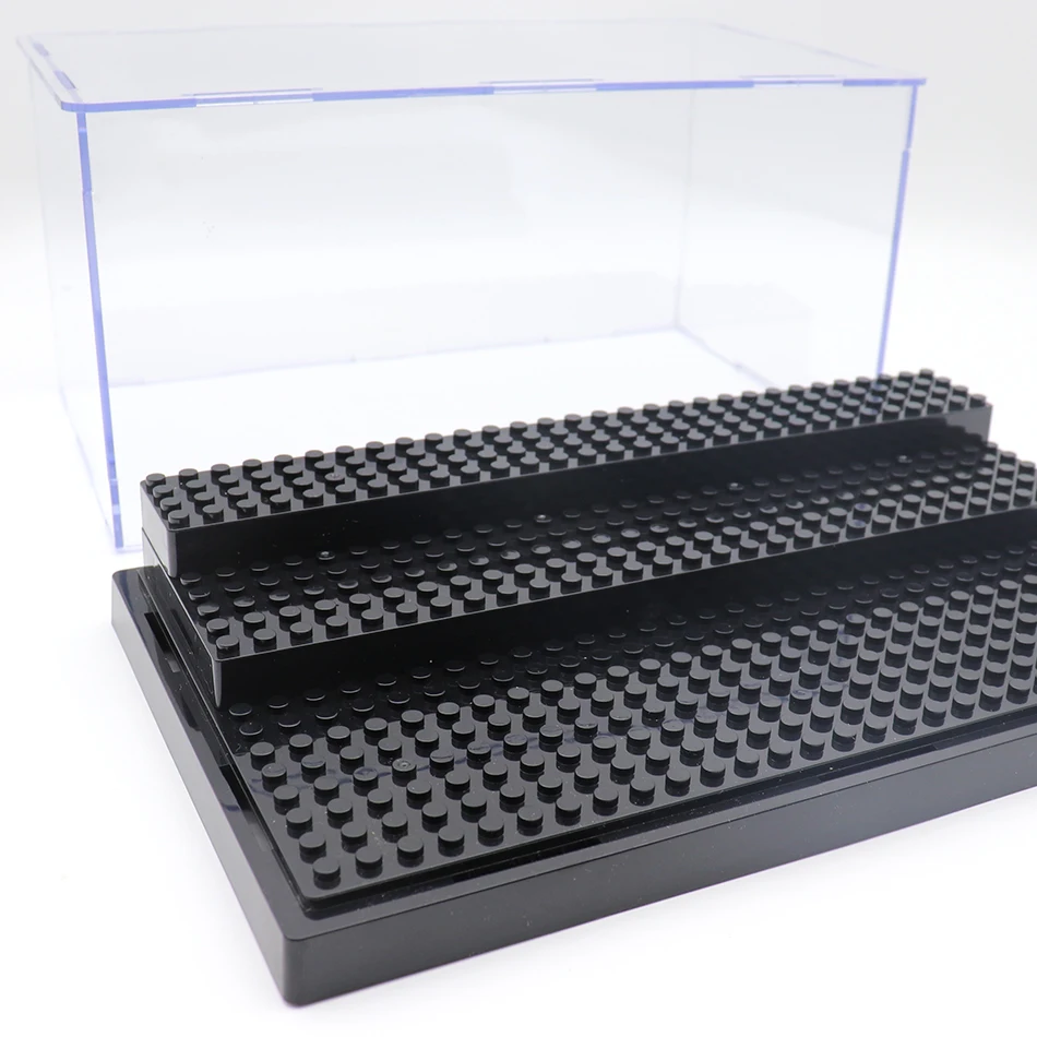 3 ステップ防塵アクリルフィギュア市車モデルコレクションディスプレイボックスビルディングブロック収納プレキシガラスショーケース子供のおもちゃ