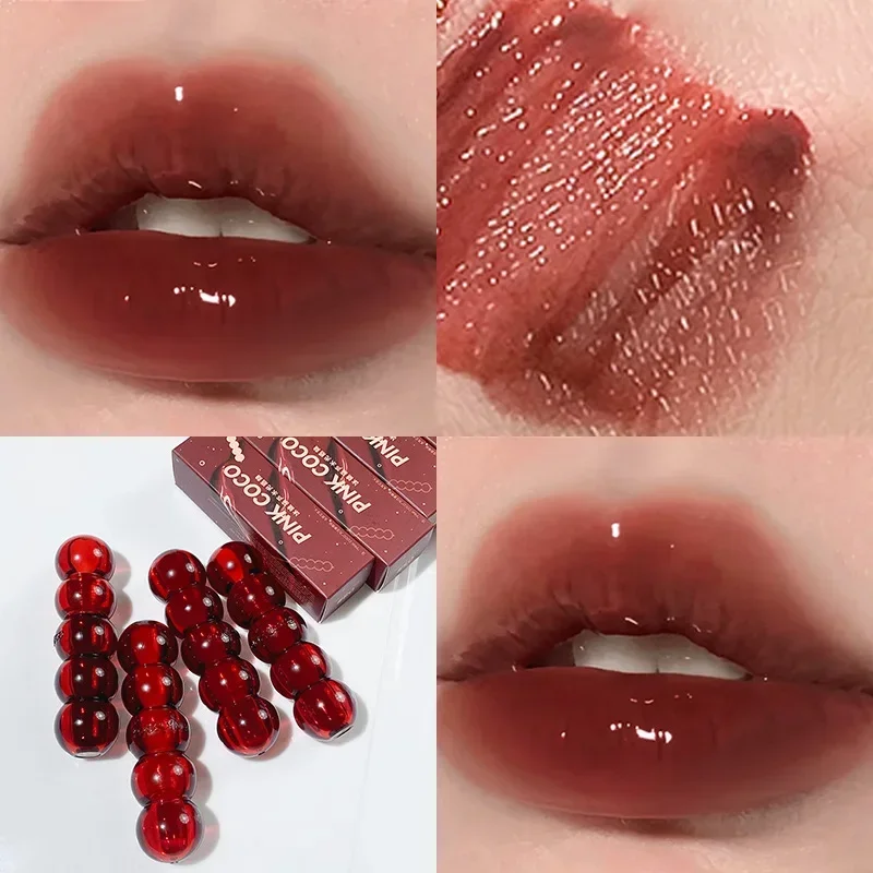 Lápiz labial de terciopelo resistente al agua, fácil de usar, lápiz labial de larga duración, mate, esmalte de labios desnudo, antiadherente, maquillaje coreano, tinte labial cosmético