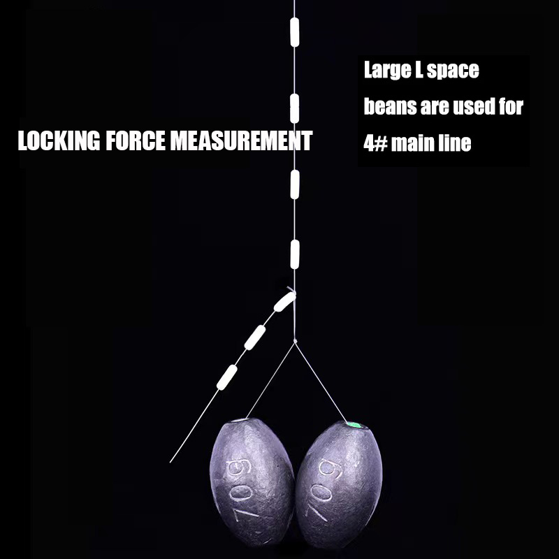 300Pcs Silikon Space Bean Oval Stopper Bobber Beruf Angeln Float Widerstand Anti-Strang Fisch Linie Angeln Getriebe