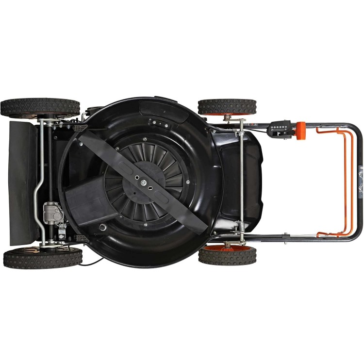 22 in. 201cc Select PACE 6 Speed CVT High Wheel RWD 3-in-1 Gas Walk Behind Self Propelled Lawn Mower, Black