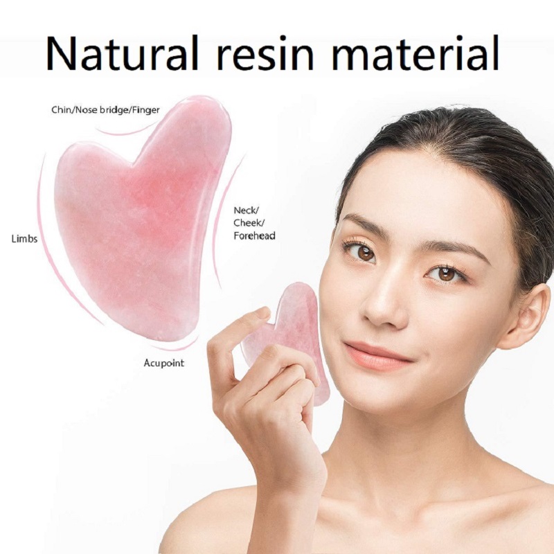 Résine Gousha pierre pour le visage rouleau Gouache grattoir Gousha pierre Gowoman visage rouleau Gua Sha outil visage rouleau masseur