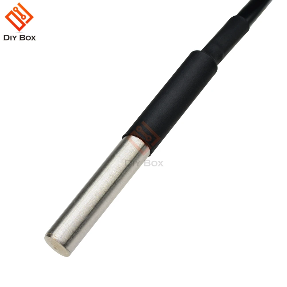 1M/2M/2,5 M/3M DS18B20 sonda del Sensor de temperatura Digital impermeable termistor NTC Cable térmico Compatible con acero inoxidable