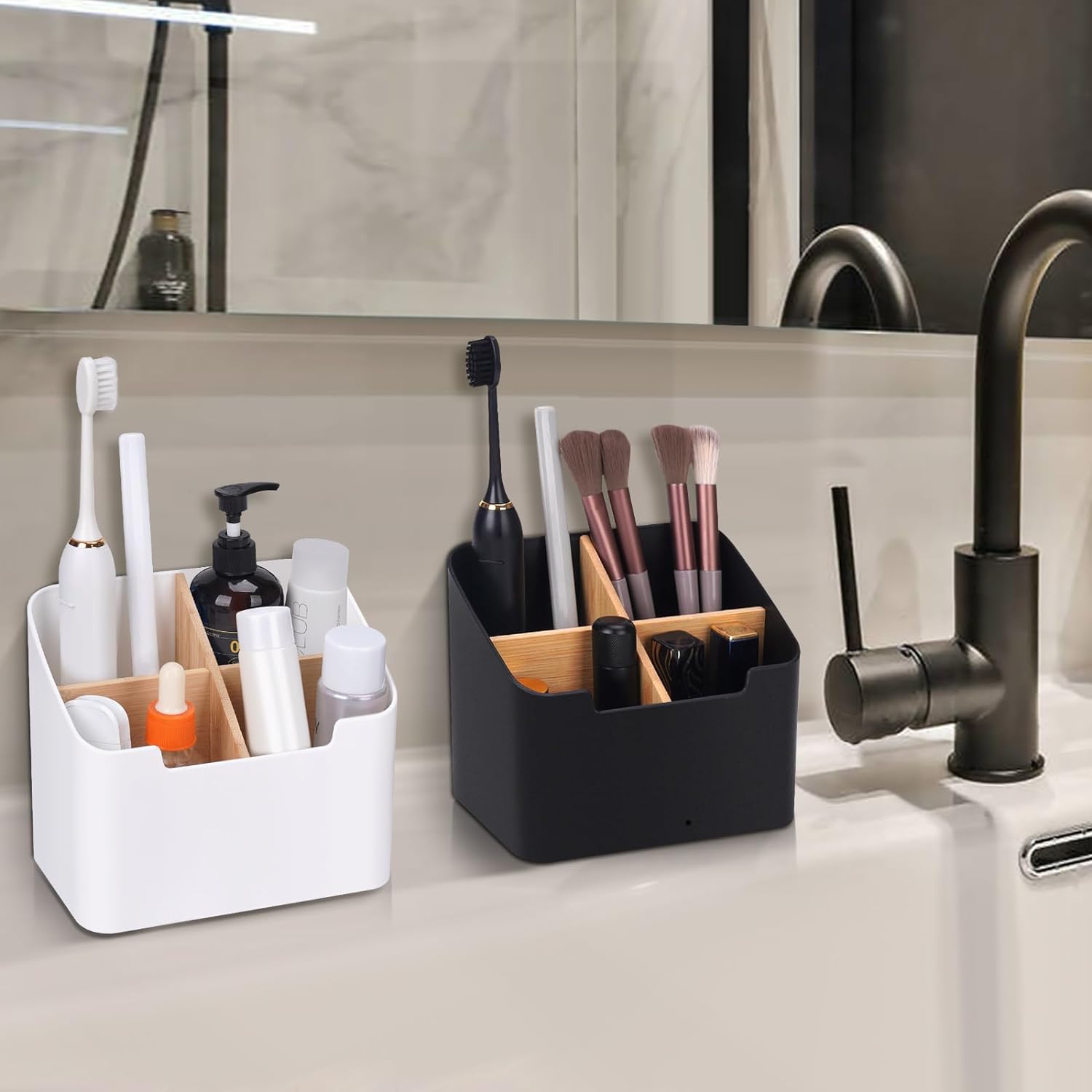 Clearance_1PC Remote Control Holder Office Desktop Storage Box Desk Storage Organizer for Pencil Pen Cosmetic Skin Care Stuff_Co