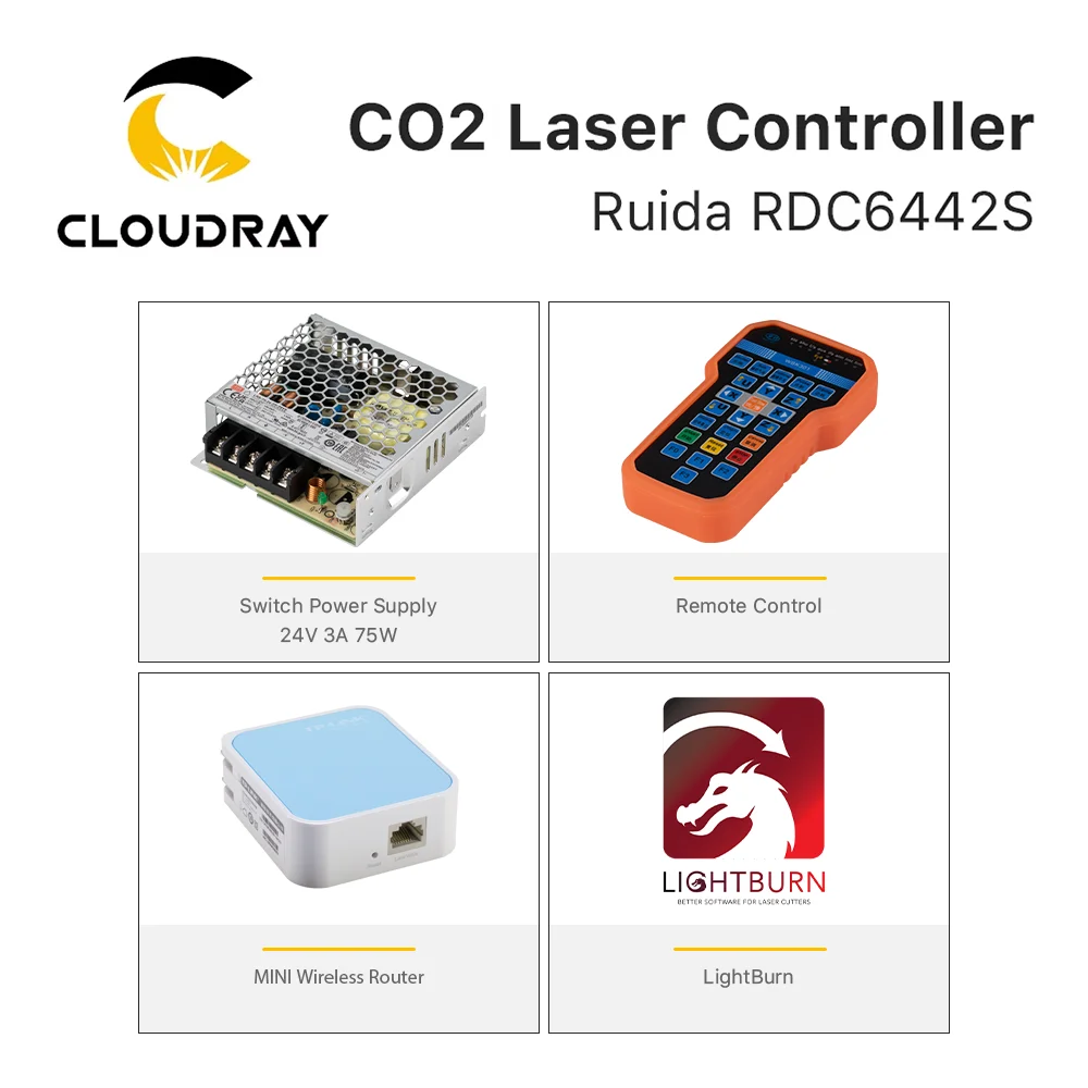 Cloudray Ruida  RD RDC6442G Co2 Laser DSP Controller for Laser Engraving and Cutting Machine RDC 6442 6442G 6442S