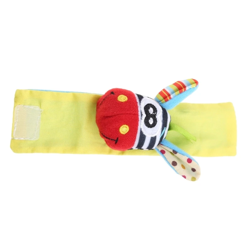 Động Vật Trẻ Sơ Sinh Trẻ Tay Cổ Tay Chuông Chân Sock Lục Lạc Đồ Chơi Mềm Mới