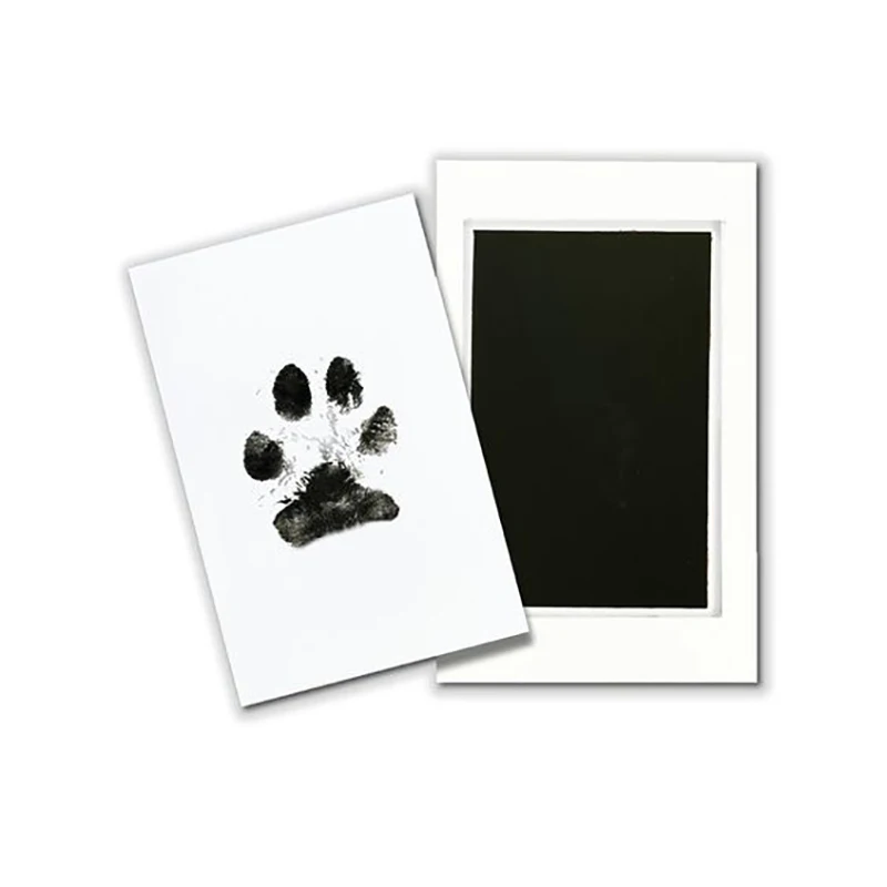 Kit de tinta para impressão de pata de cachorro e gato, seguro, não tóxico, pegadas de bebê, chuveiro recém-nascido, fácil, faça você mesmo, toque limpo, sem tinta, lembrança para animais de estimação