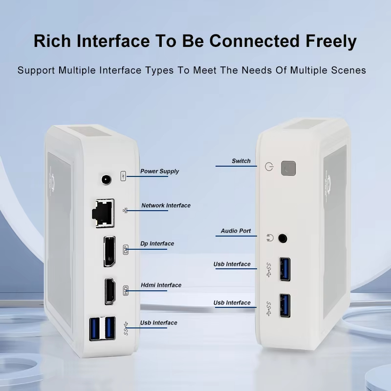 GenMachine new Ryzen 5 2500U Mini PC Windows 11 Pro DDR4 Dual Channel NVMe M.2 SSD WIFI5E BT4.2 Desktop Office Gaming Computer