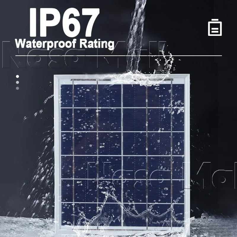 Luz de teto solar à prova d'água IP67, luz LED com controle remoto de 5 metros, luz interna e externa para varanda, jardim, lobby