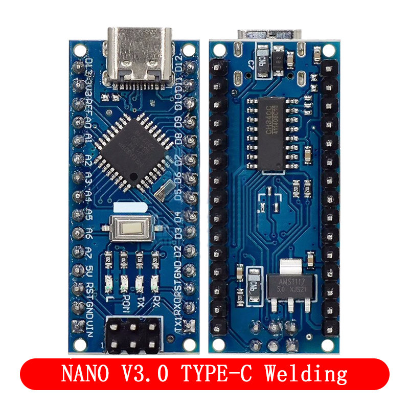 Mini/tipo-c/micro usb nano 3.0 com controlador nano compatível com bootloader para arduino ch340 driver usb 16mhz atmega328p