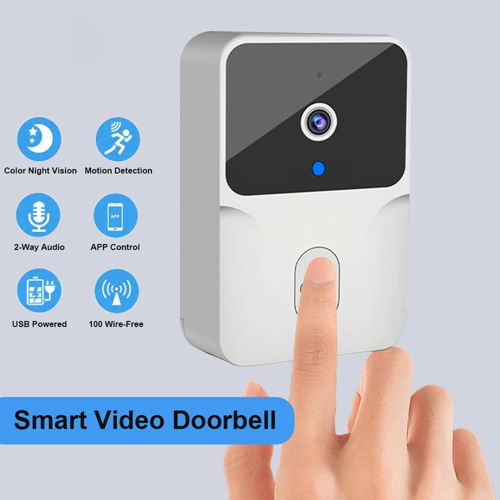 WiFi Video Deurbel Draadloze HD Camera IR Alarm Beveiliging Smart Home Deurbel WiFi Intercom voor thuis