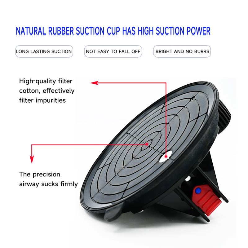 Vacuümzuignap 8 inch 250 kg met manometer Plastic handvat Heavy Duty Lifter voor granieten tegelglas Handmatig tillen