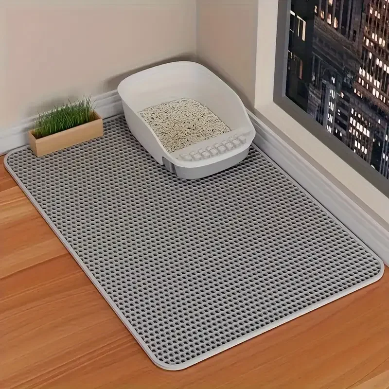 Double Layer Cat Litter with Aterproof EVA Material Easy to Clean Leak Splash Proof Waterproof Foldable Washable Pet Sanding Pad