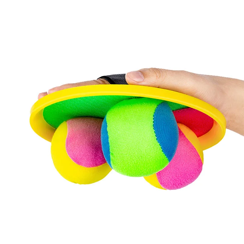 1 Juego de pelota pegajosa con ventosa para niños, juego de pelota para atrapar, lanzar y atrapar juguetes deportivos interactivos al aire libre para padres e hijos