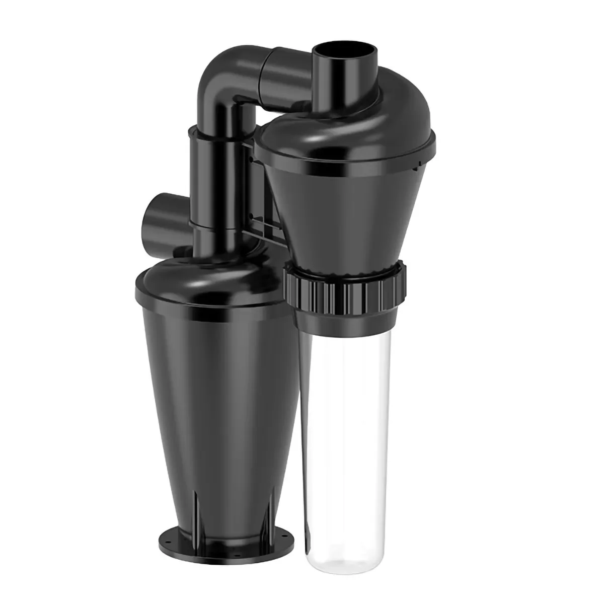 Coletor de Poeira Ciclone de Filtração Dupla para Carpintaria, DIY, Filtro Turbocharged, Vac com Coleção Flange, 50mm, 2"