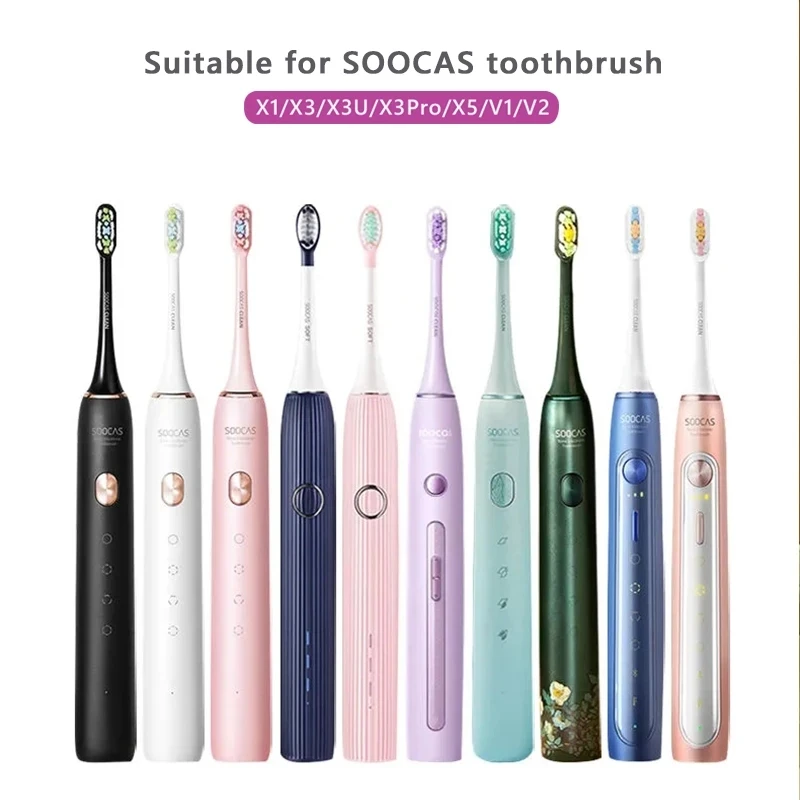 Ersatzbürstenköpfe für Xiaomi SOOCAS X3 X5 V1 X3U, 5–10 Borstenköpfe, elektrische Zahnbürste, Dupont-Borsten, versiegelt verpackt