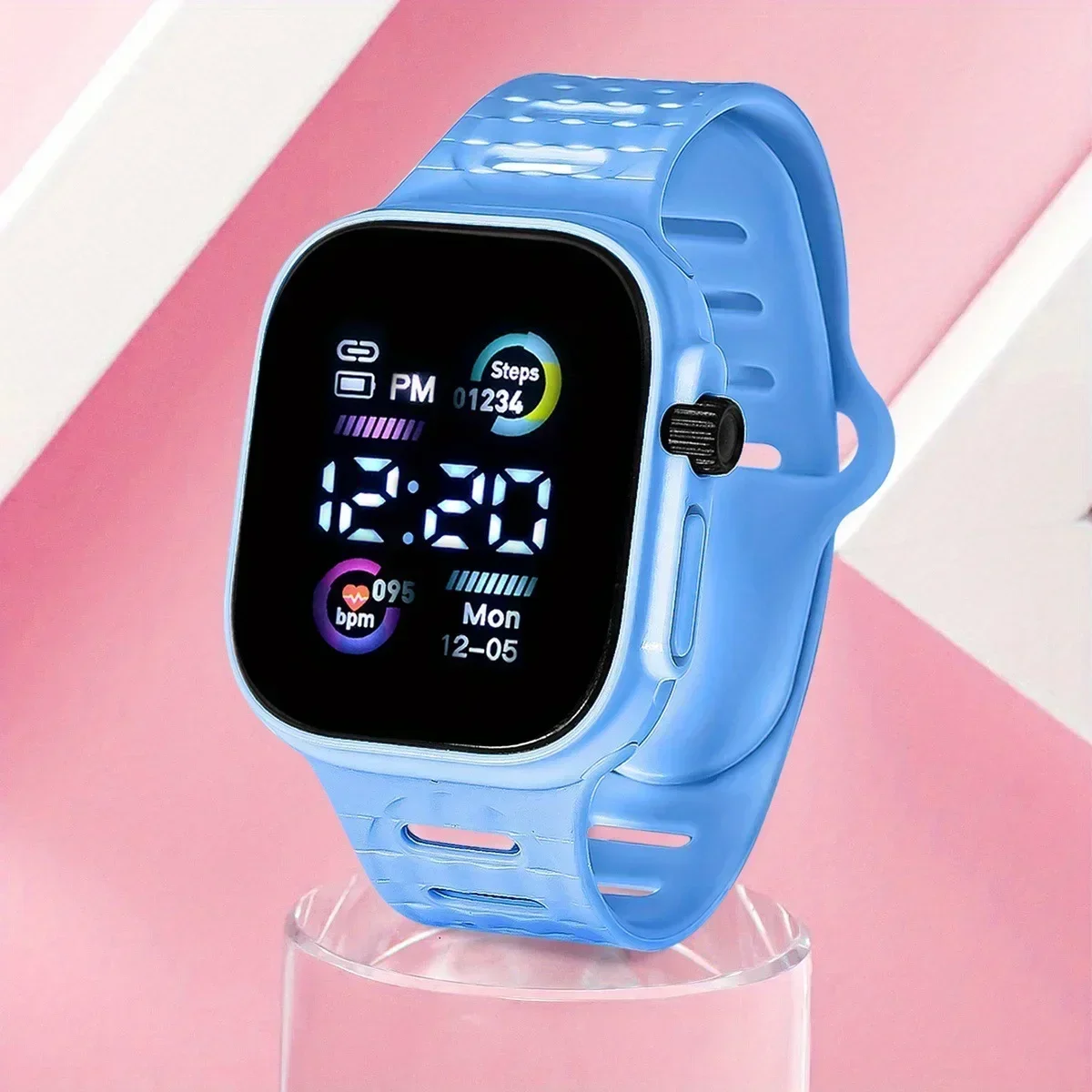 Display led digital crianças relógios meninos meninas esporte luminoso relógio de pulso eletrônico estudantes das crianças relógios presente relojes