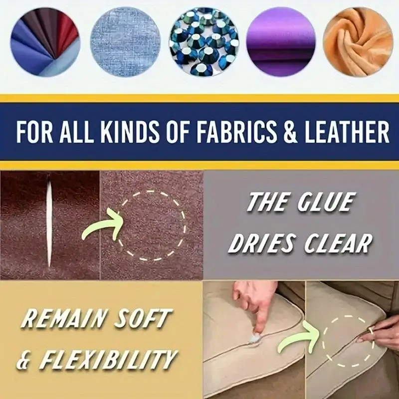 1/2pcs 50ml High Quality Multifunctional Seams DYM for Quick Bonding and Repair - Clothes, Denim, Artificial Leather, and Fabric