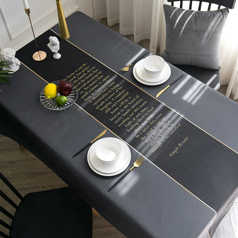 Modern Household Anti-fouling Nordic Tablecloth Rectangular Coffee Table Waterproof And Oil-proof Fabric Tablecloth Mantel Mesa