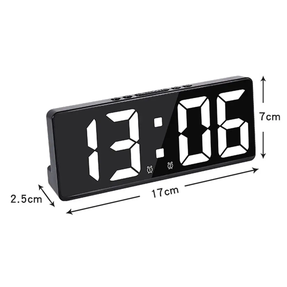 Kreative Anzahl Uhr Farbe Nachtlicht Temperatur Kalender Wecker LED Große Anzahl Elektronische Uhr Hintergrundbeleuchtung Wohnkultur