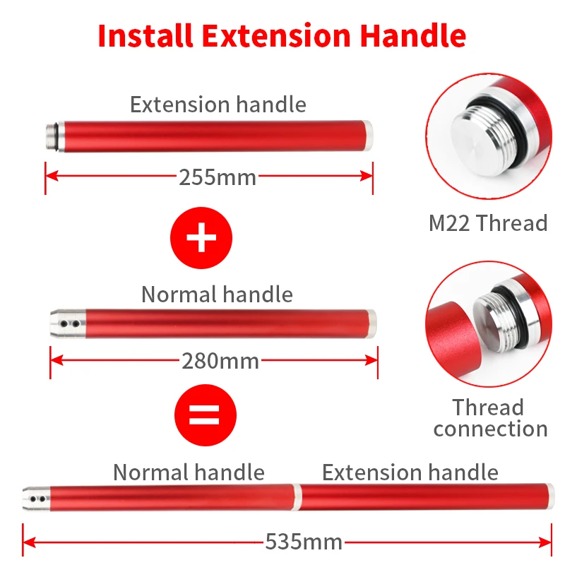 Wood turning Tools Carbide Insert Cutter WoodTurning Chisel Blade and Aluminum Handle and Extension Handle for WoodWorking Lathe
