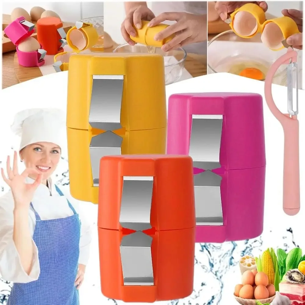 บ้านครัวที่เปิดเปลือกไข่ไข่ Beater Shell Separator ครัวไข่เครื่องมืออุปกรณ์เสริมเบเกอรี่เครื่องมือ