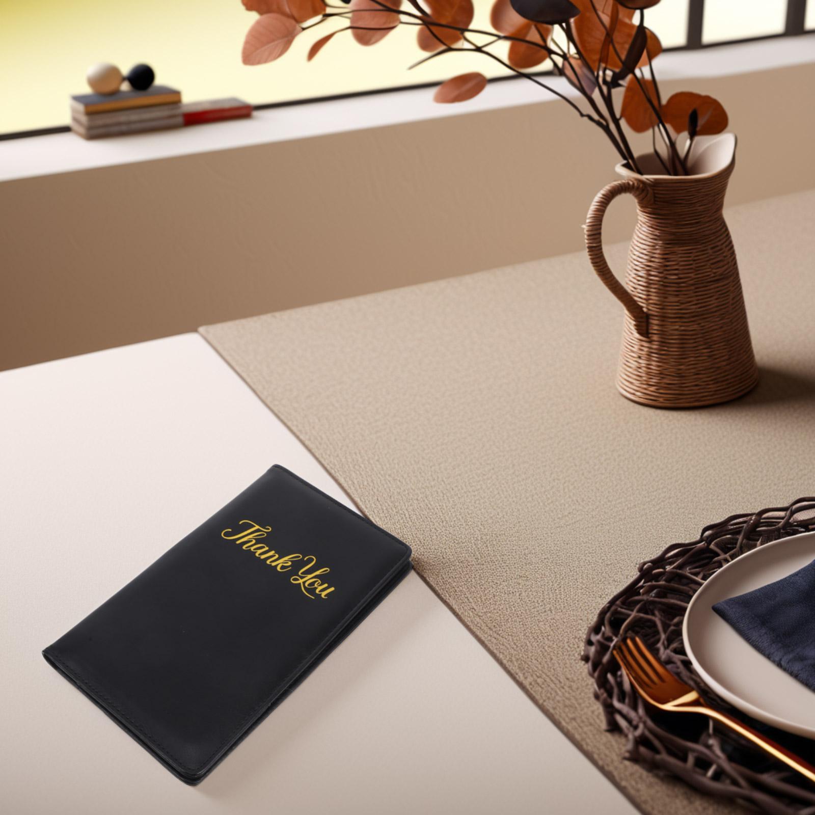 Pu Restaurant Spitzenhalter Gästeprüfbuch Rechnungstablett Ganizer Serverkartenetui Zahlungspräsenter Gastprüfblock Menü