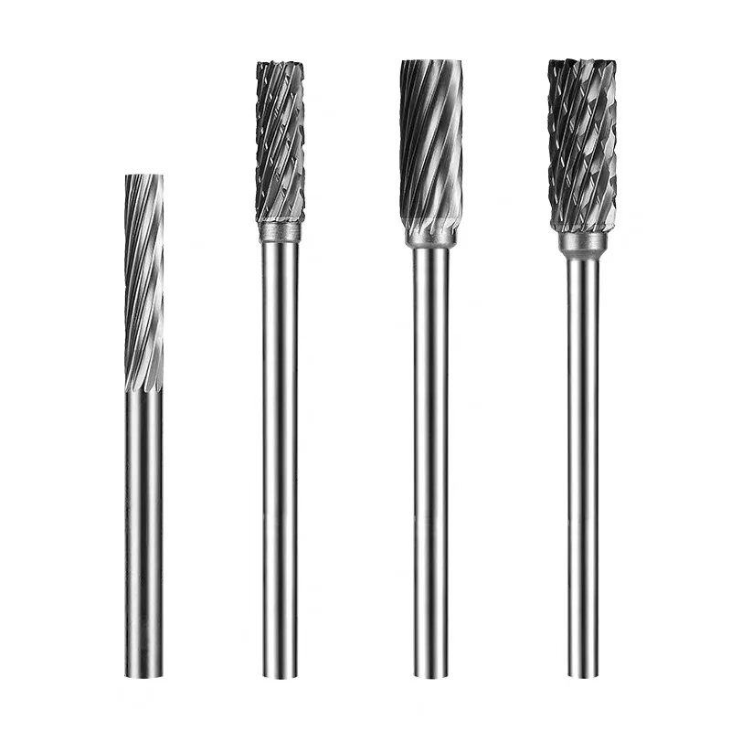 Wolframkarbid-Rotationsfeile, Hartlegierung, Bohrer, Gravurschneider, 3 mm Schaft, Schleifkopf