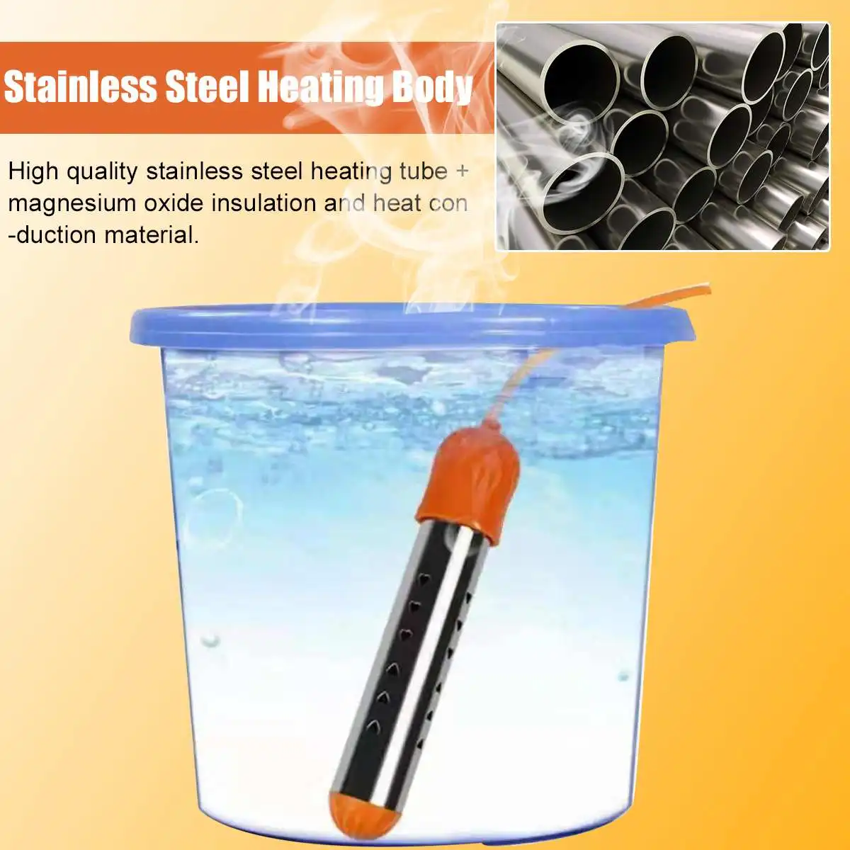 3000 Вт плавающий Электрический нагреватель Бойлер Нагревательный элемент автоматическое отключение погружная подвеска ванна, бассейн 220 В